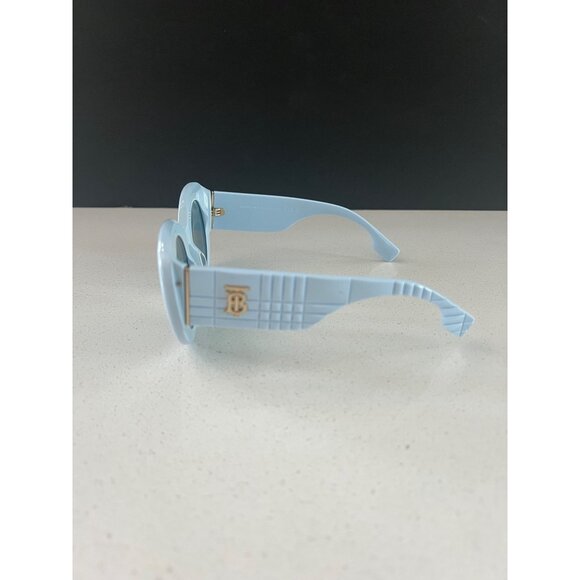 BURBERRY B 4390-F blue round statement sunglasses NEW - Picture 4 of 10